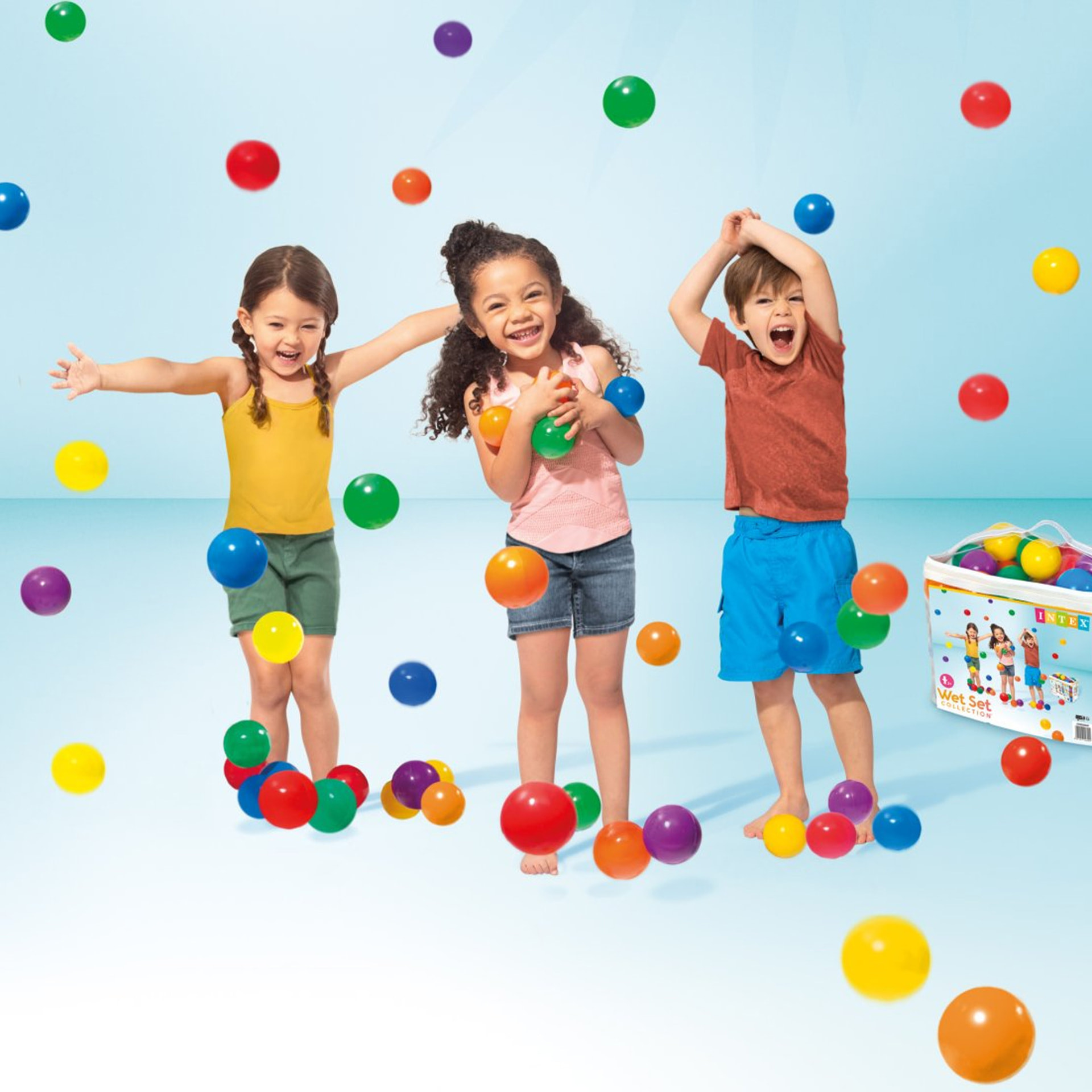 Intex Set 100 Palline Fun Ballz, Ø 8 cm