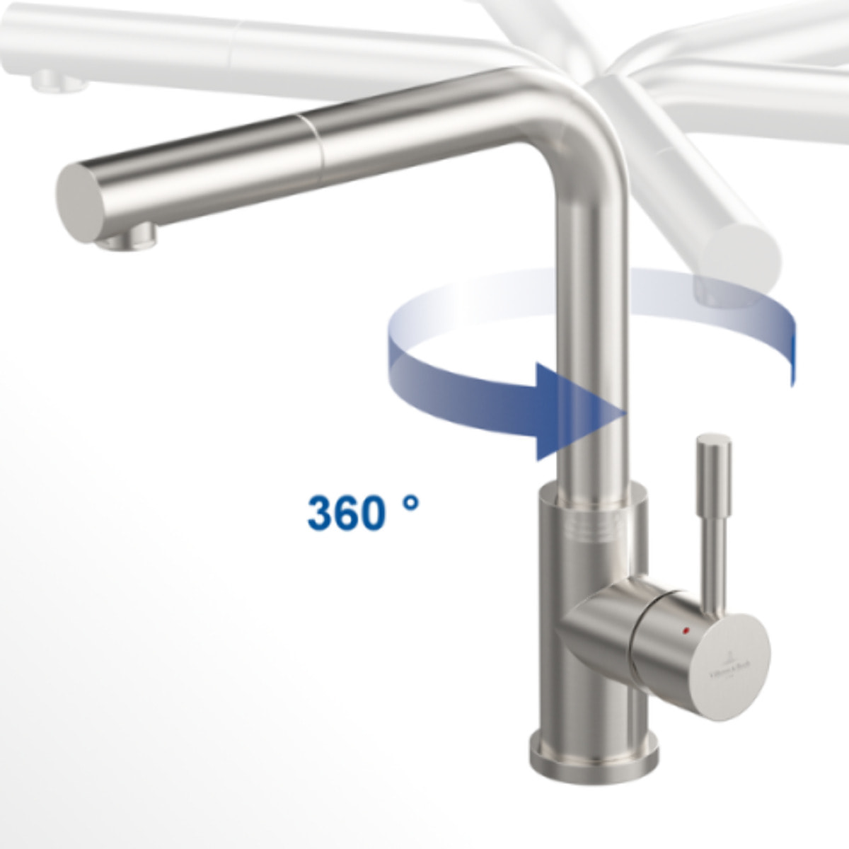 Robinet cuisine VILLEROY ET BOCH Steel Shower