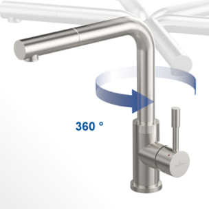 Robinet cuisine VILLEROY ET BOCH Steel Shower
