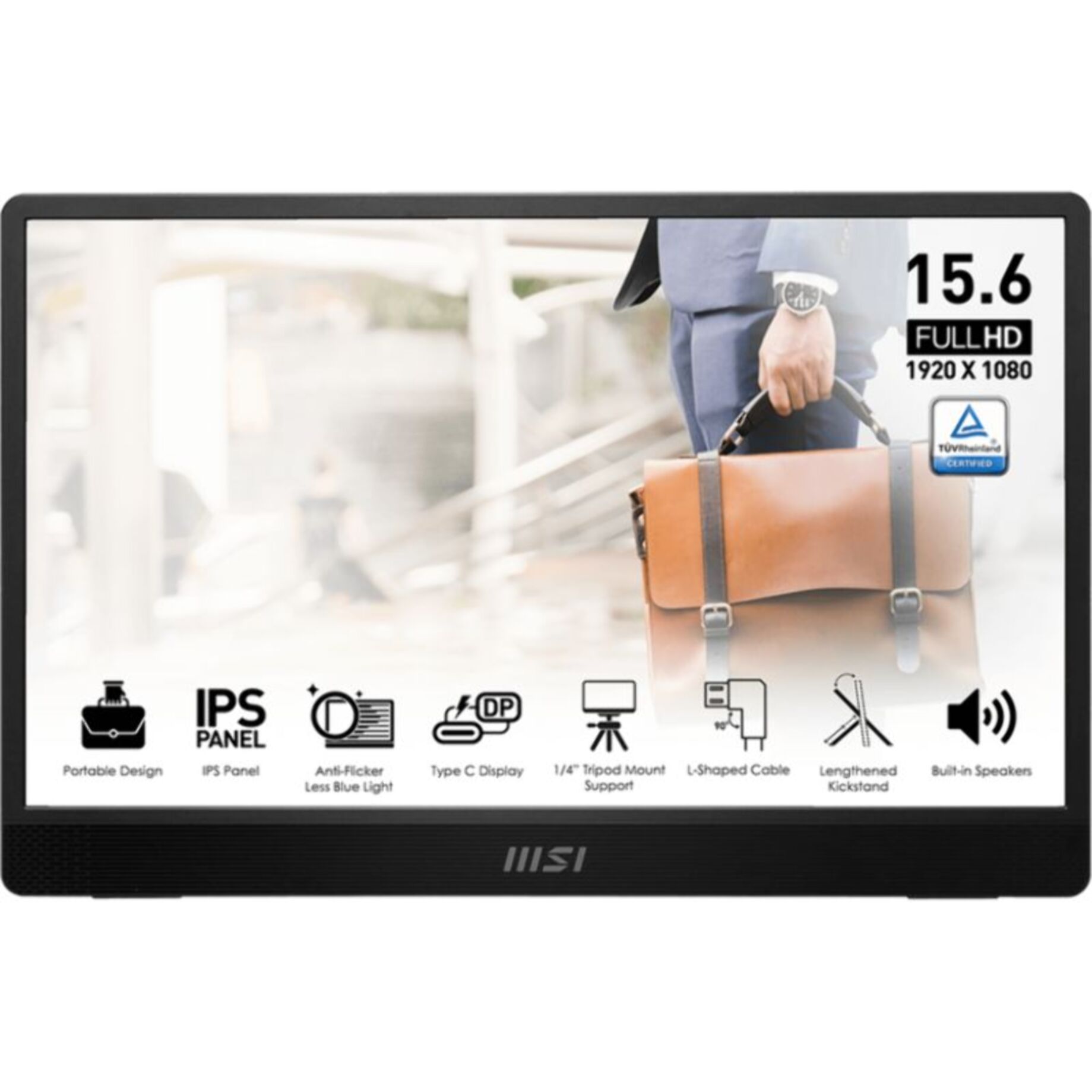 Ecran PC MSI PRO MP161 E2 Plat 15..6'' IPS