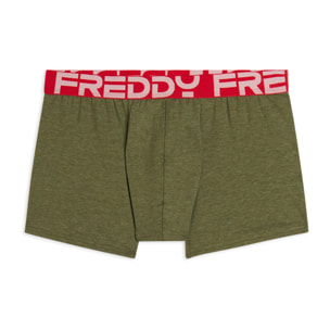 Boxer Uomo con Elastico Jacquard Colorato e Maxi Logo