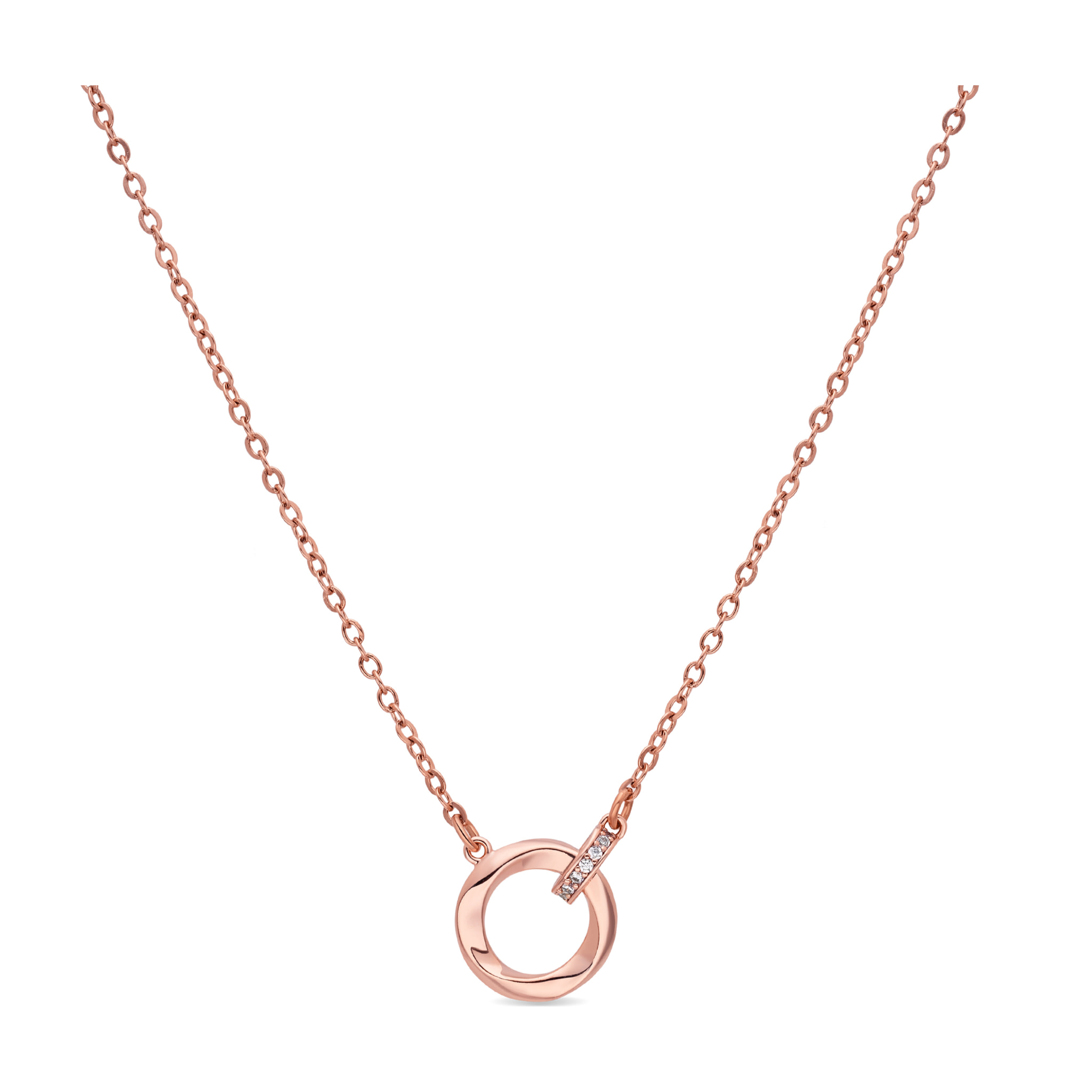 Collar Sarok acabado oro rosa 18k