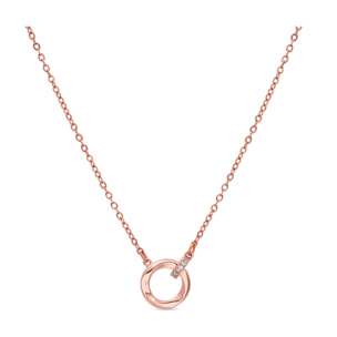 Collar Sarok acabado oro rosa 18k