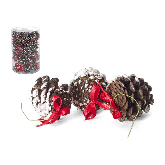 DAM  Decorazione natalizia Ananas x30 naturale 5-6cm. colore marrone