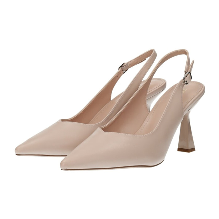Décolleté sling back Donna Tata Italia Beige