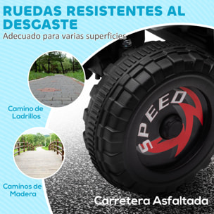 Quad Eléctrico para Niños 6V, Quad para Niños de 18-36 Meses con Avance y Retroceso, Velocidad de 2,5 km/h, Blanco