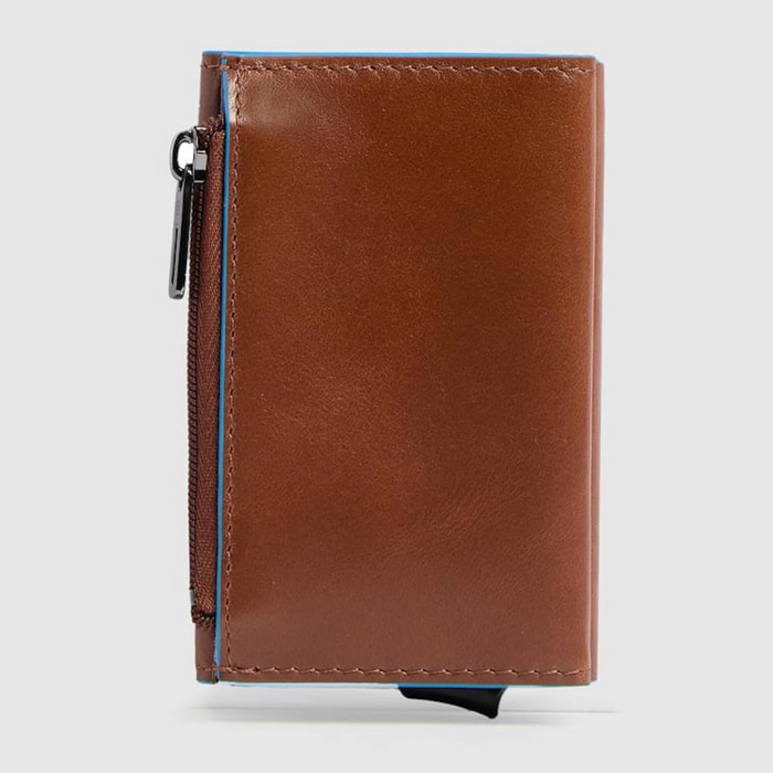 Piquadro Portafoglio compatto con portacarte automatico, porta monete e protezione RFID