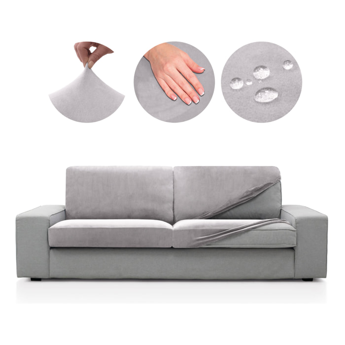 Funda TERCIOPELO ANTIMANCHAS para ASIENTO y RESPALDO modelo VERONICA