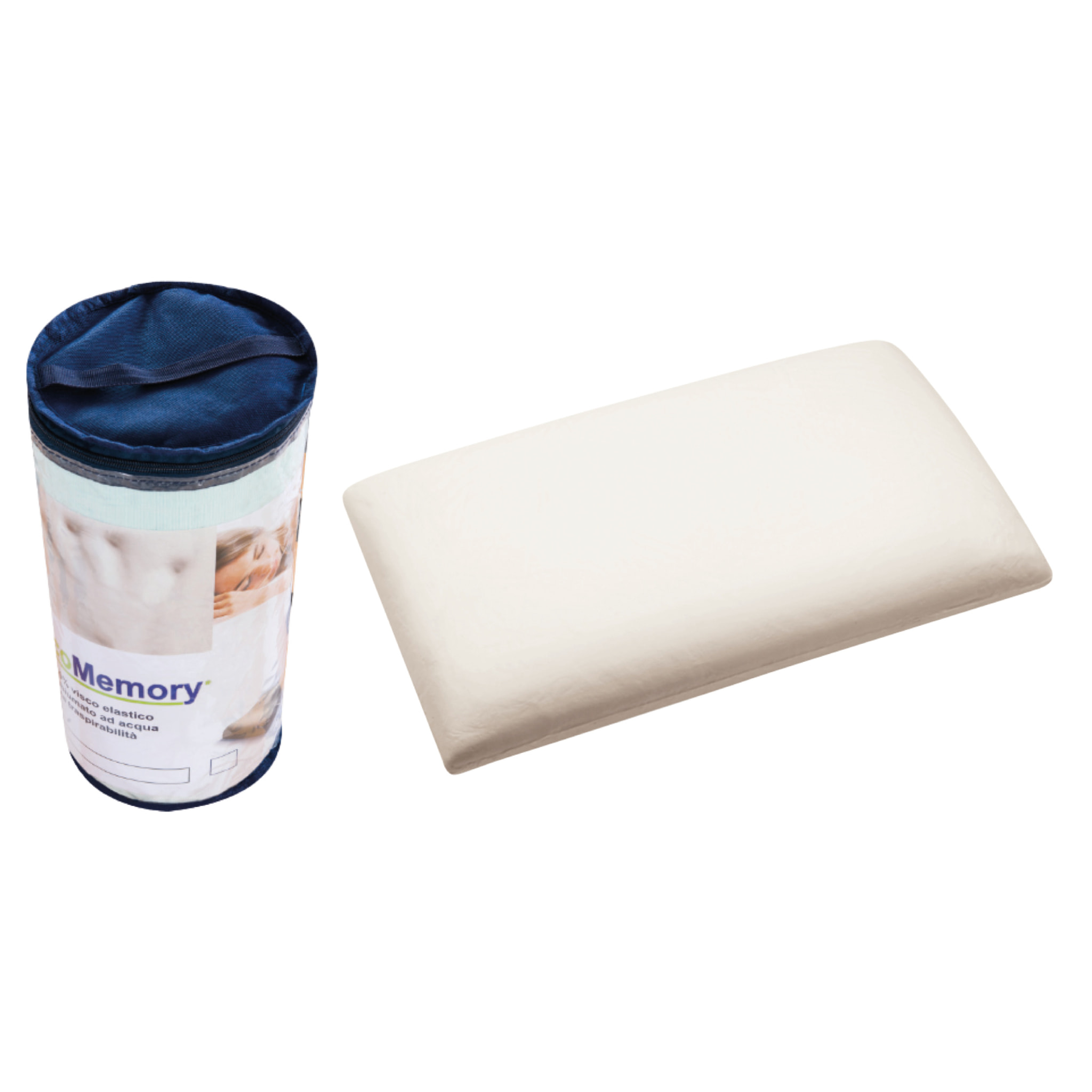 "Sun" H23 cm 80x200 guanciale Memory OMAGGIO sfoderabile Memory Foam a tre strati