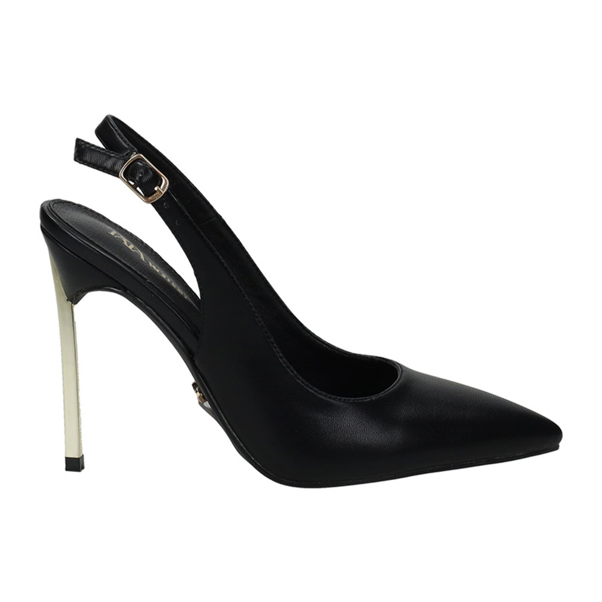 Décolleté sling back Donna Tata Italia Nero