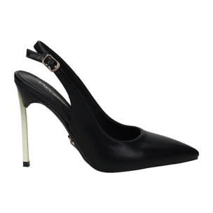 Décolleté sling back Donna Tata Italia Nero