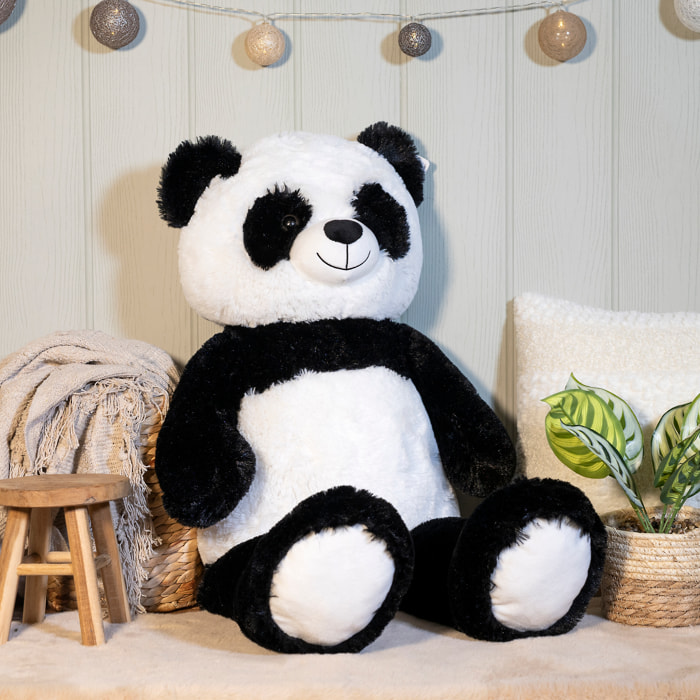 Peluche - JEUX 2 MOMES - Panda - Doux - Imposant - Blanc et Noir