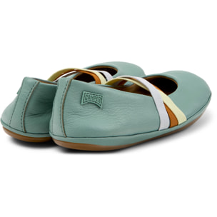 Bailarinas - CAMPER Right Twins - Verde - Cuero liso