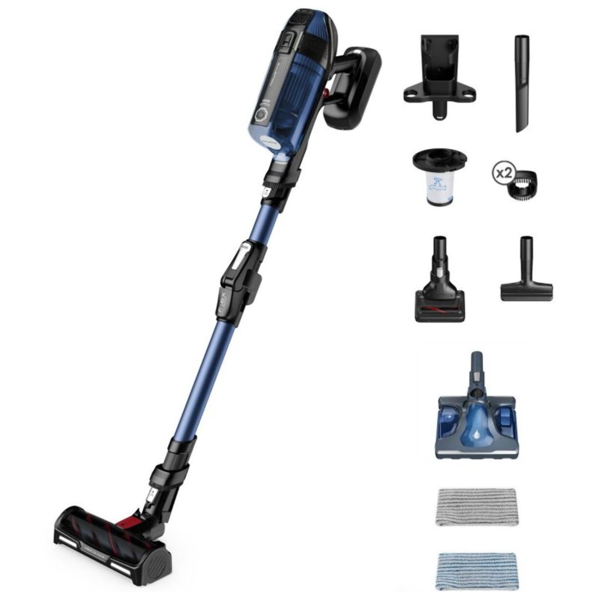 Aspirateur balai ROWENTA X Force Flex 12.60 Aqua 4-en-1 RH98C0WO