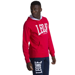 Sudadera hombre con capucha Leone 1947 Apparel Light Big Logo Sudadera ligera sin cepillar