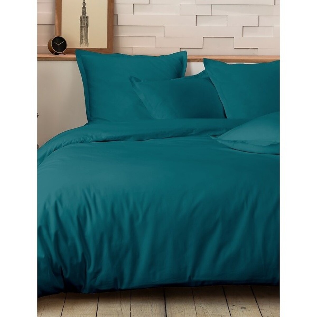 PARURE HOUSSE DE COUETTE 2 PERS 240x220 percale de Coton - PERCALE EMERAUDE