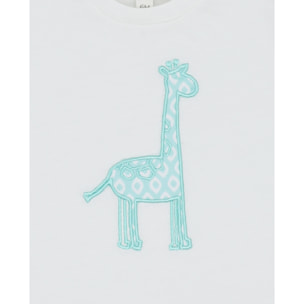 CAMISETA JIRAFA AZUL