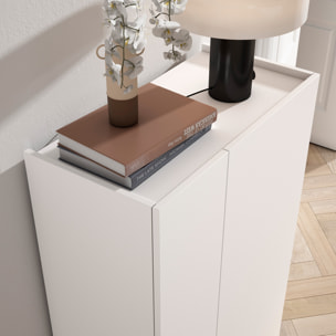 Zapatero Akra melamina blanco 122x70x35 cm