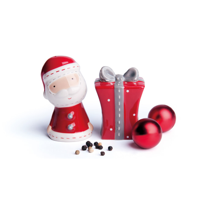 Set saliera e pepiera Excelsa – Santa Claus, Ceramica Rosso