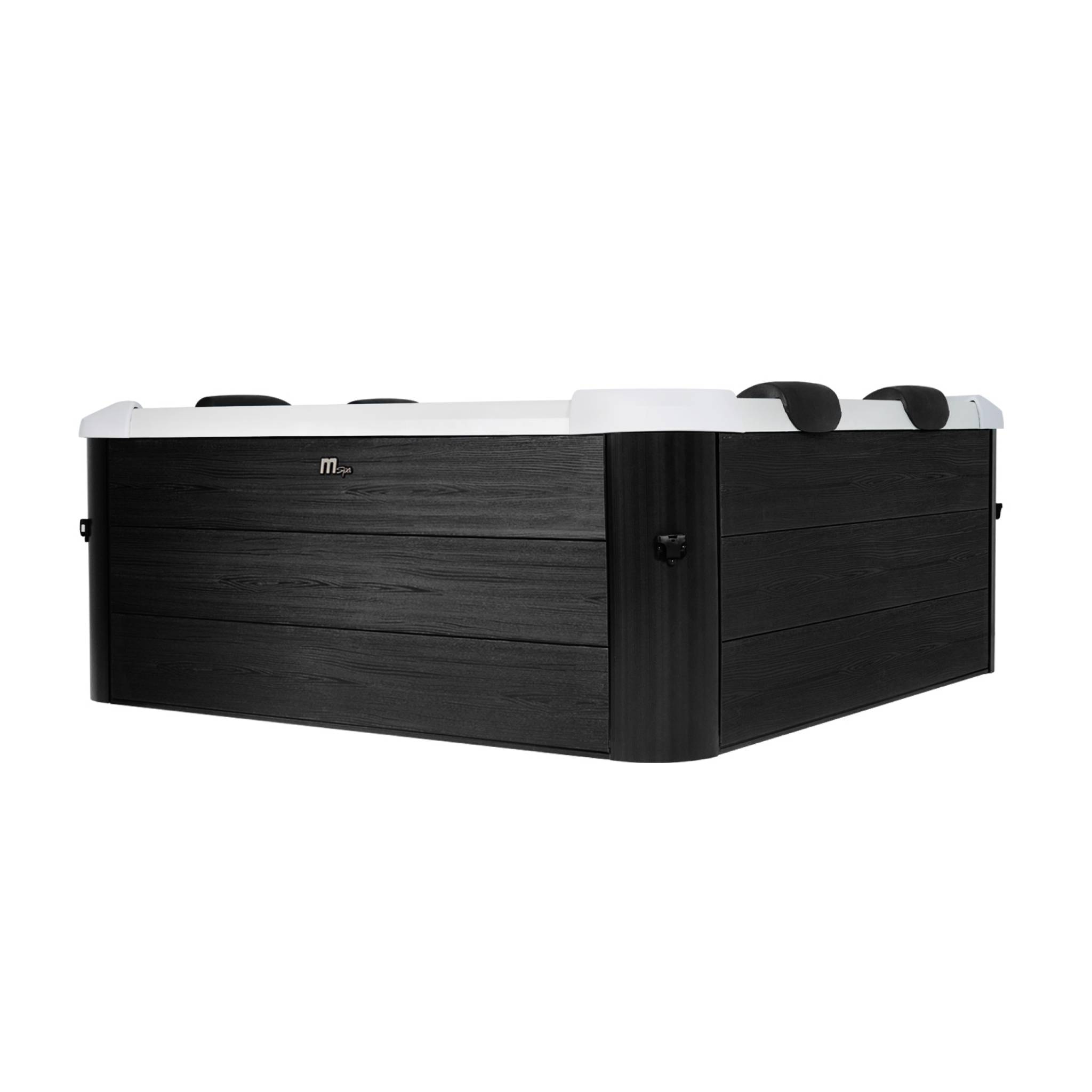 Spa rigide 6 places 180cm carré gris hydromassages, 4 coussins + bâche incluse OSLO PLUS AERO