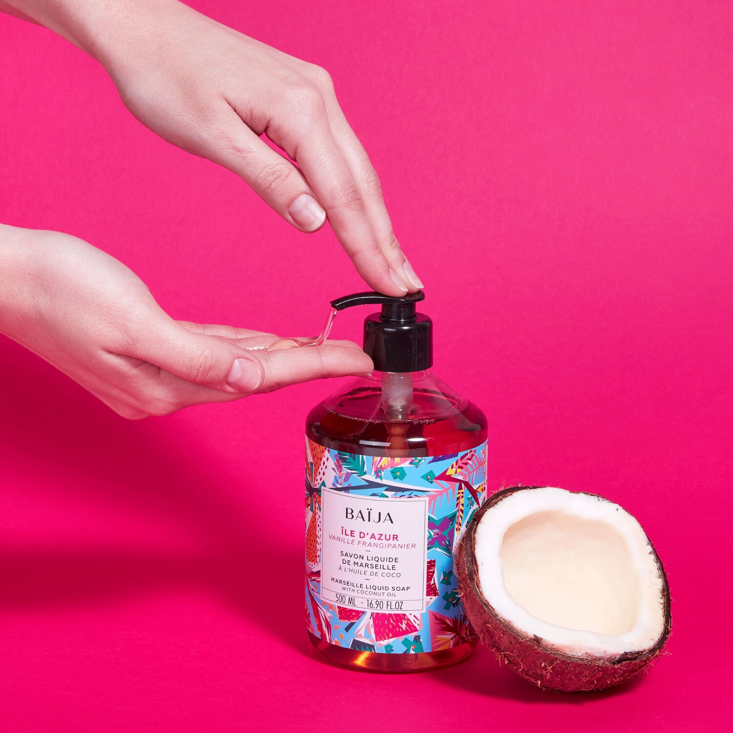 Île d'Azur - Savon liquide à l'huile de coco