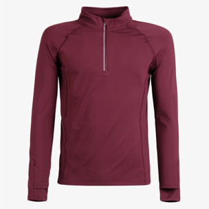 Felpa Esercito sport a maniche lunghe bordeaux donna
