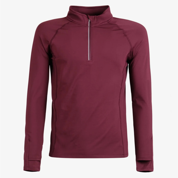 Felpa Esercito sport a maniche lunghe bordeaux donna