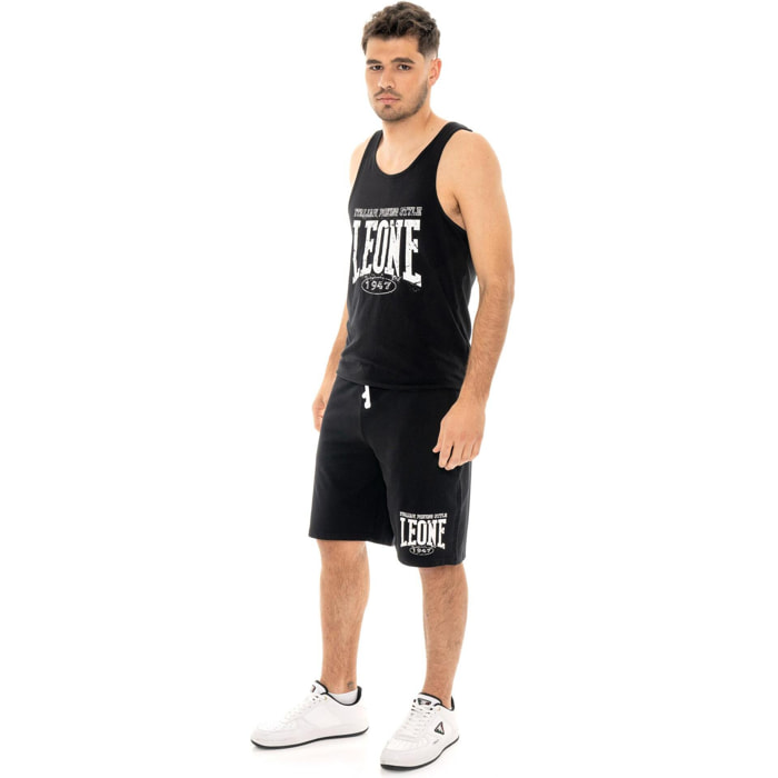 Pantalón corto de hombre Leone Boxing Legend de algodón sin cepillar