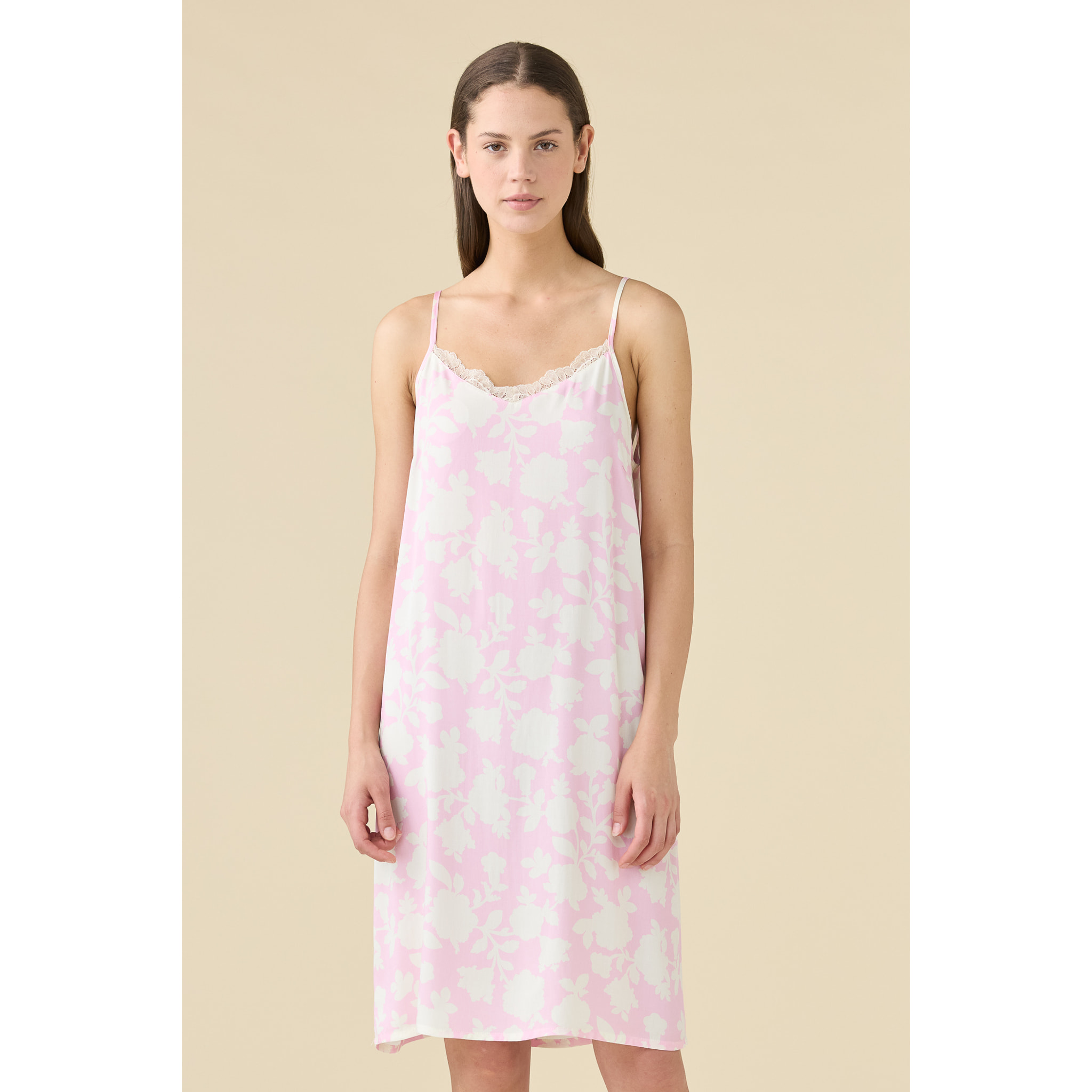 Camicia da notte in viscosa articolo floret. Noidinotte