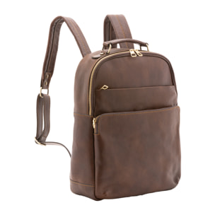 Zaino  unisex In Vera pelle Made in Italy 39x31x10 cm