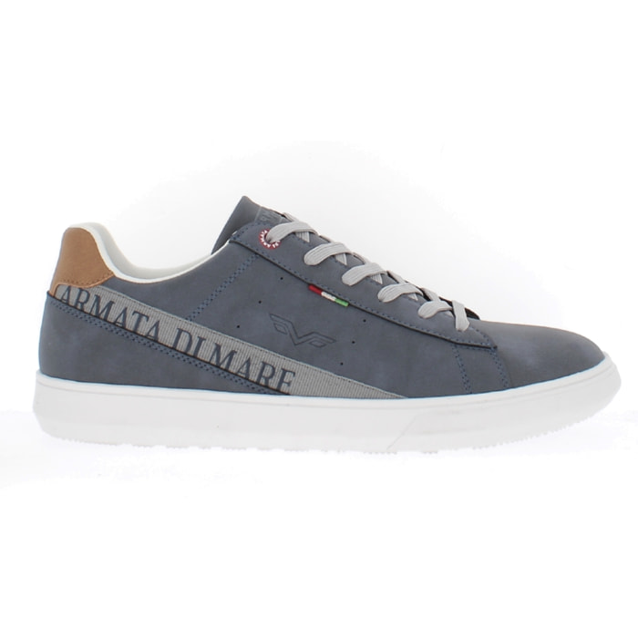 Armata di Mare Scarpe Uomo Court Sneakers Casual con Soletta Rimovibile in Memory Foam AMU S24M531 Navy