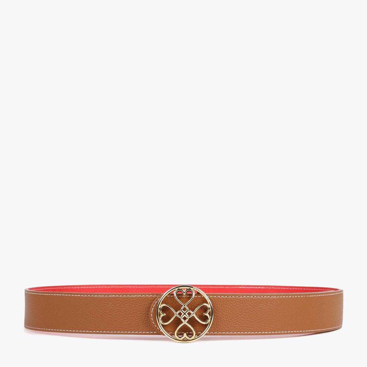 Cintura double face trifoglio cuori