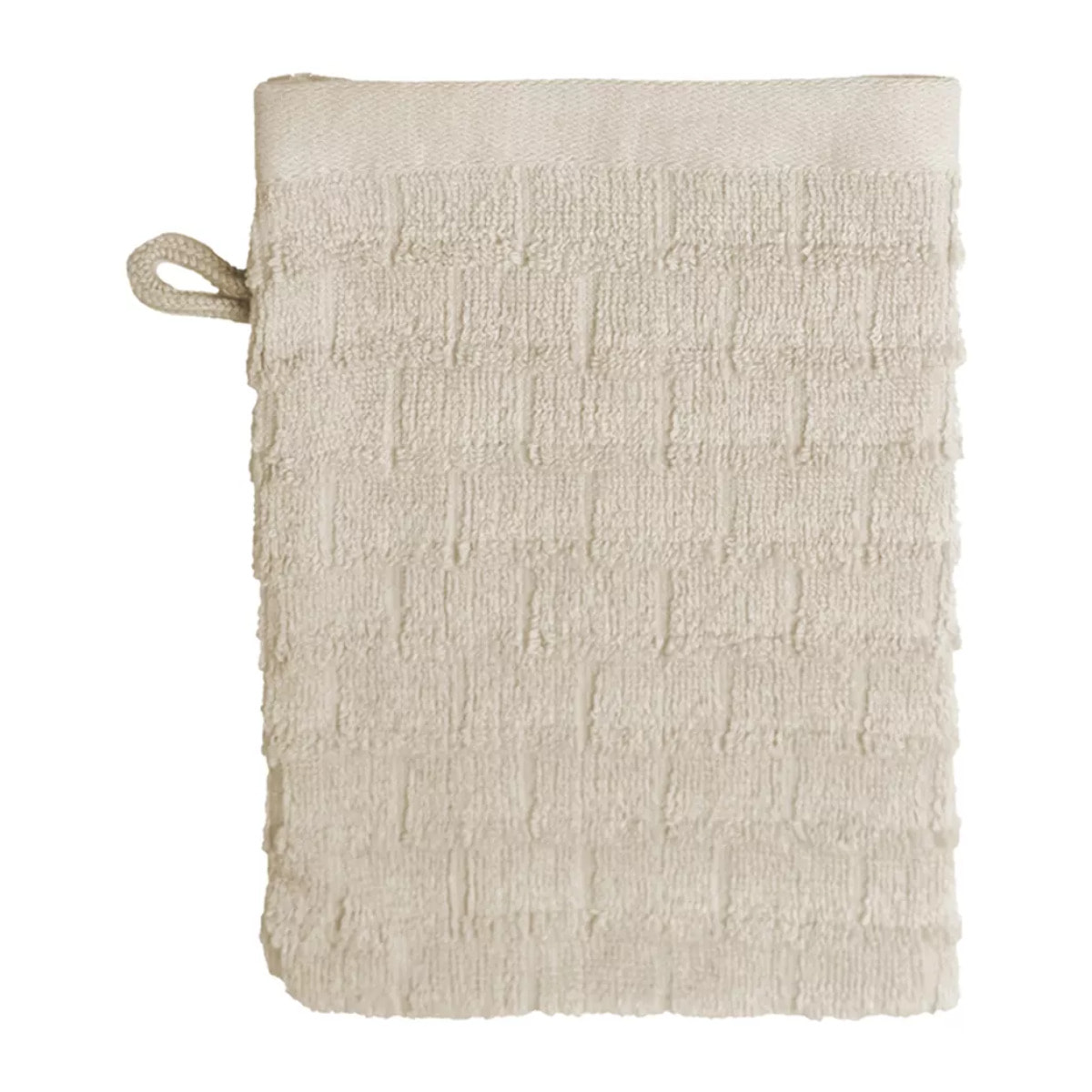 Gant de toilette pur coton 575 g/m² uni ecru Cascade ecru