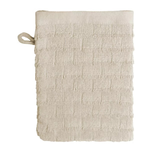Gant de toilette pur coton 575 g/m² uni ecru Cascade ecru