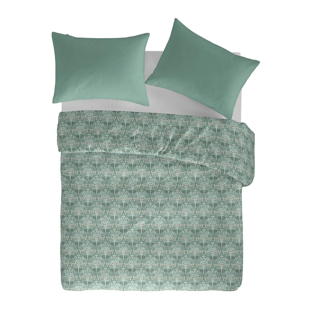 Naf Naf Housse de couette BATI en lin coton organic vert clair