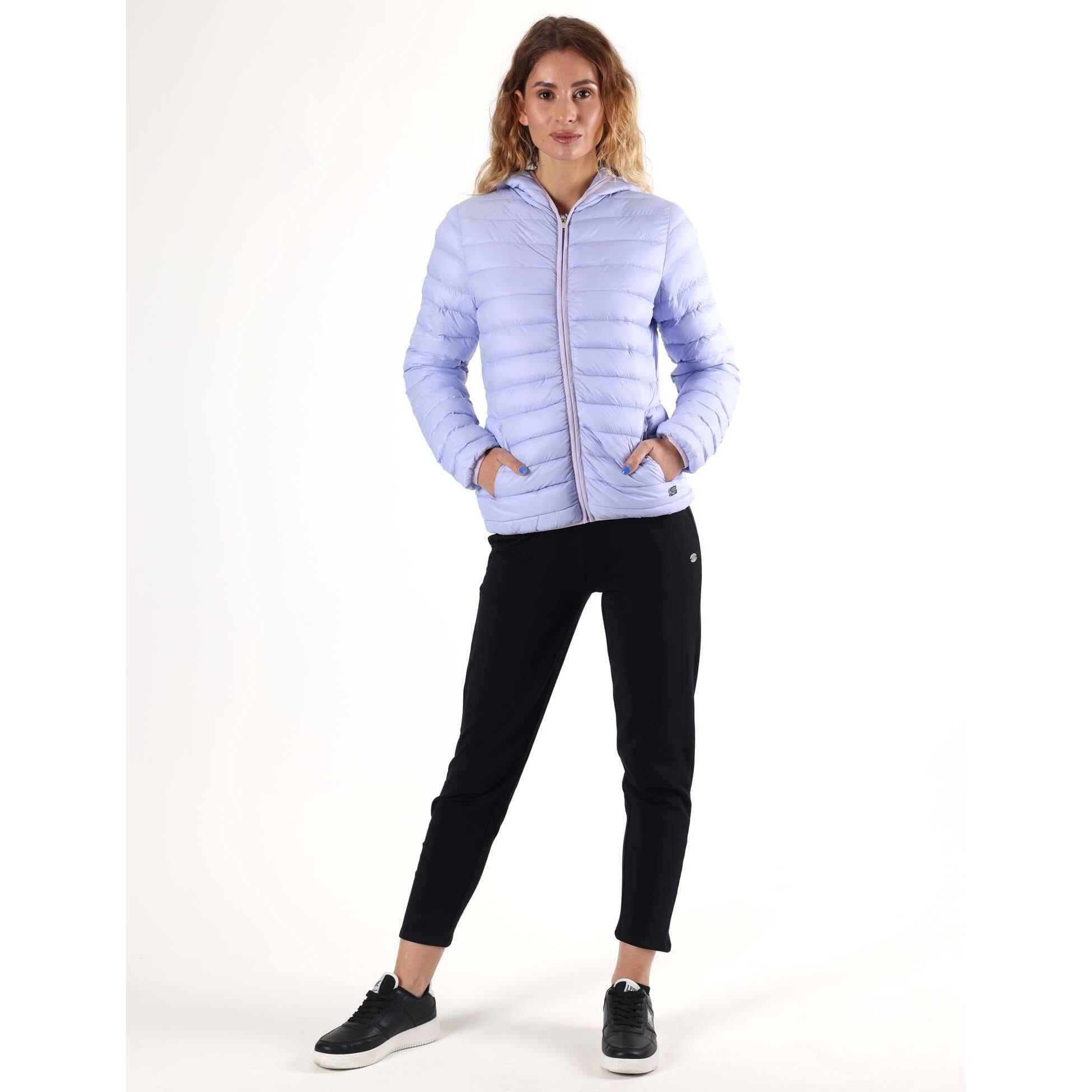 Chaqueta básica de primavera para mujer Leone con capucha y cremallera.