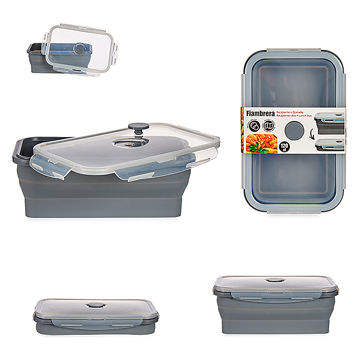 Container in silicone 1200 ml.