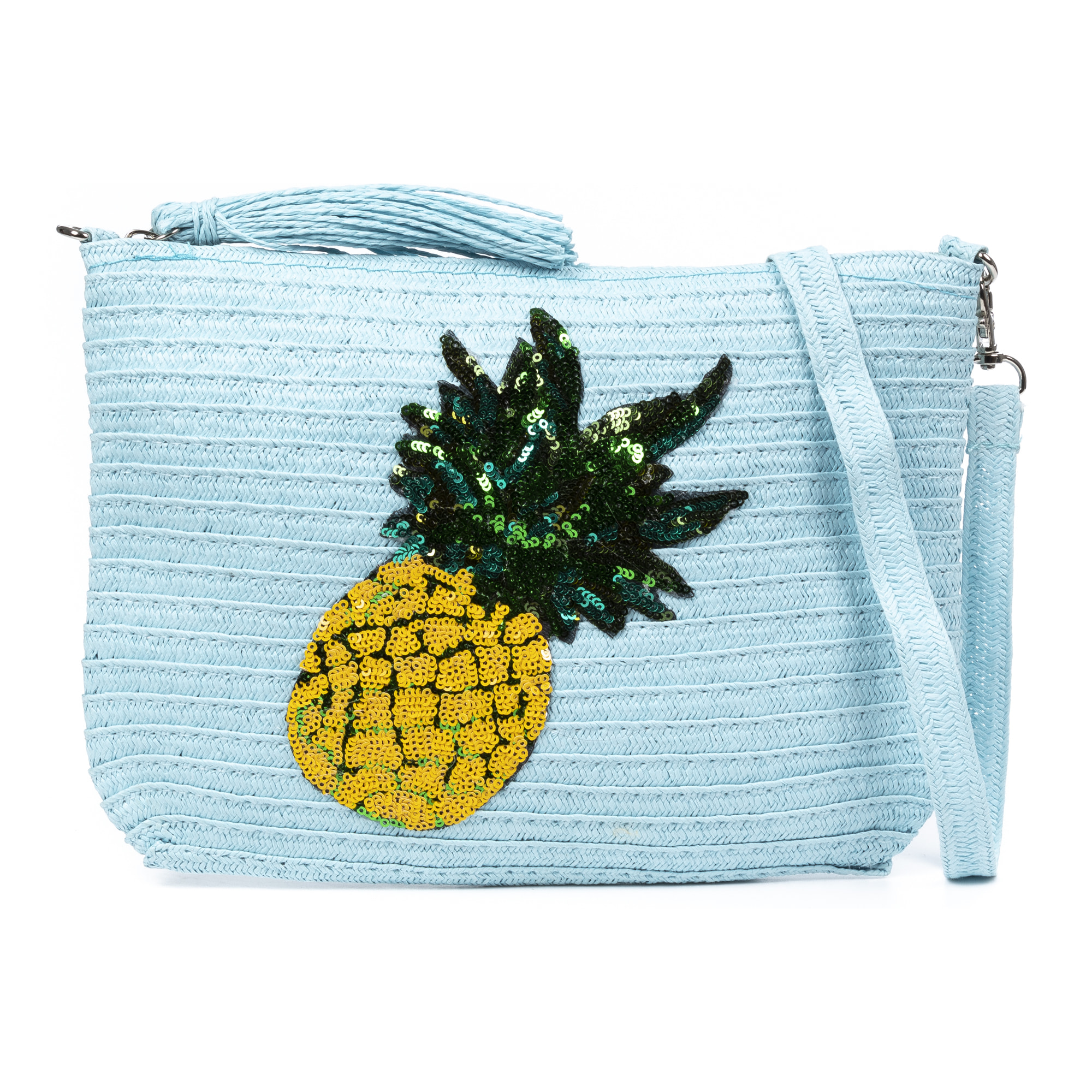 Adria Bolso de mano Mujer. Tejido Paja  Piel Sintética PU