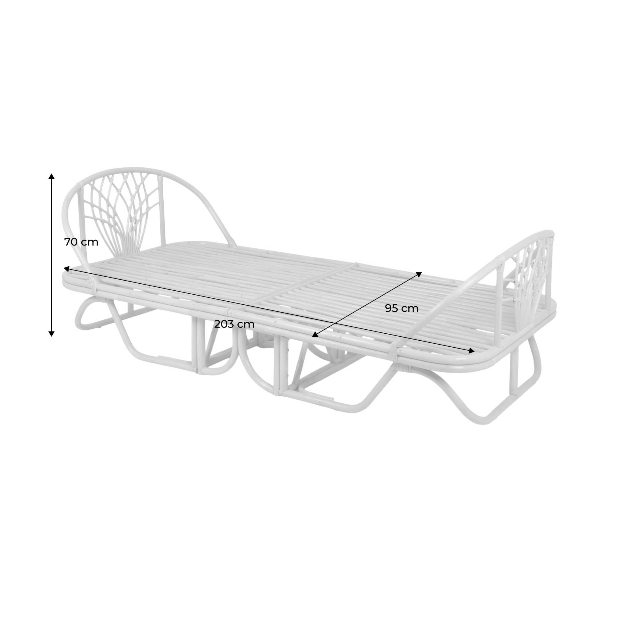 Lit enfant exotique 90 x 190 cm rotin  ARLO