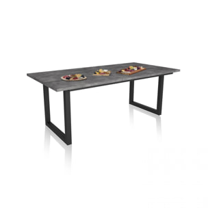 Mesa de comedor Altea 200 Cemento Negro