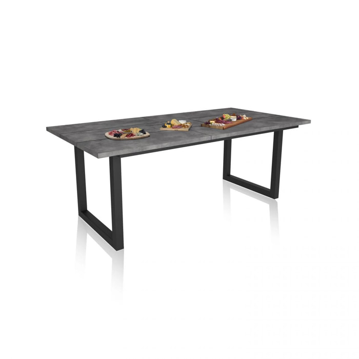 Mesa de comedor Altea 200 Cemento Negro