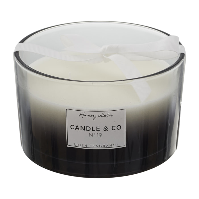Bougie Parfumee 3 Meches Noir Harmony D13cm