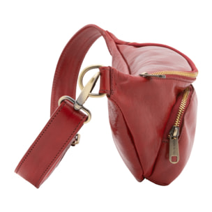 Marsupio  da uomo In Vera pelle Made in Italy 37x16,5x10 cm