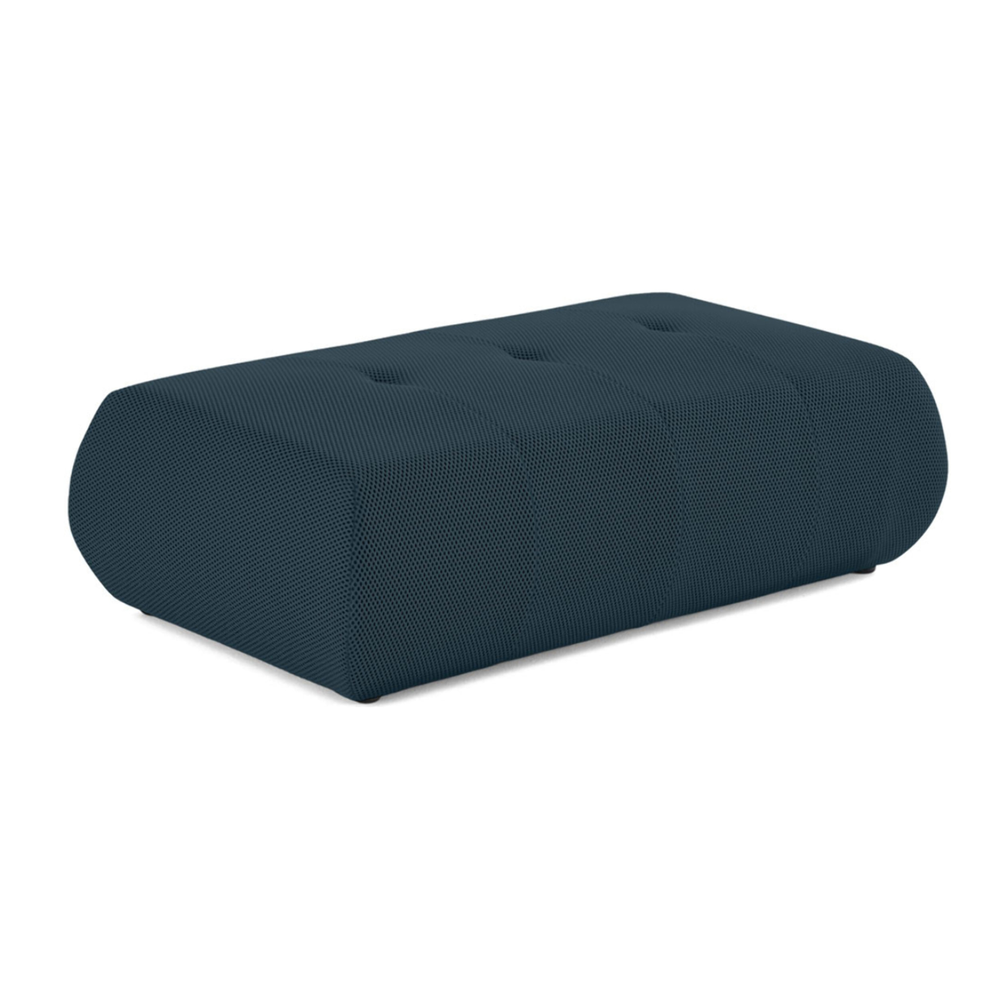 Onyx - pouf d'appoint - en tissu mailles 3D - Bleu canard