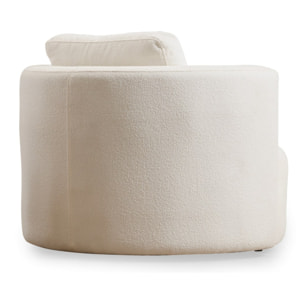 NAISI - Fauteuil bouclettes couleur crème