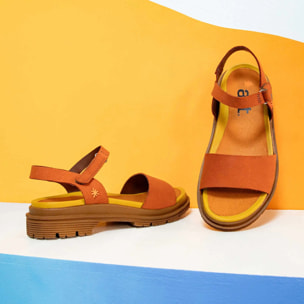 Sandalias 1548 NOBUCK DARK ORANGE/ BIRMINGHAM color Dark orange