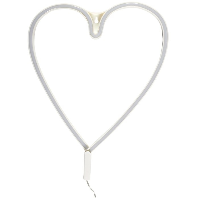 Lampe Led Effet Neon Coeur Arc En Ciel Usb