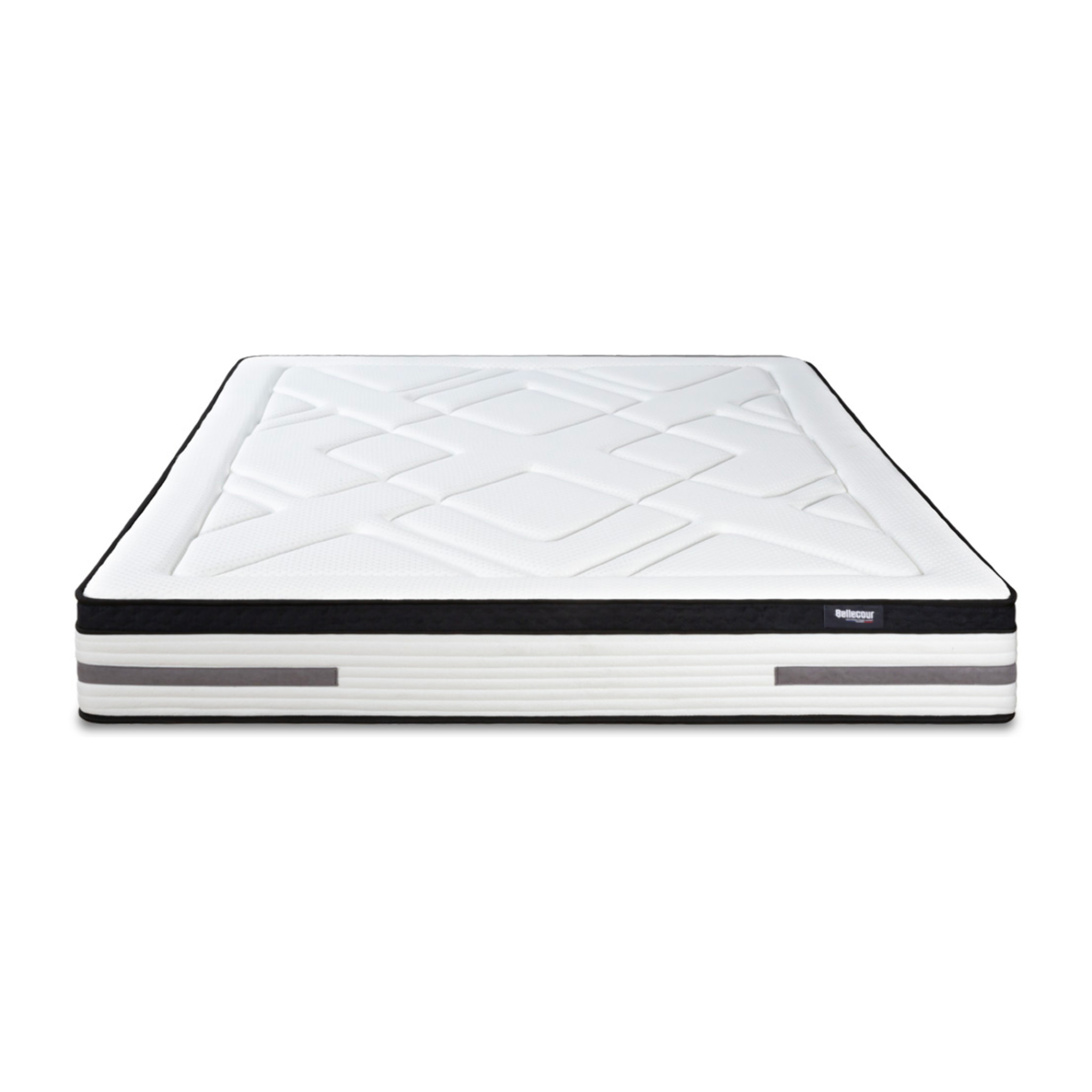 Matelas Hybride Bellevue, Soutien Ferme, 24 cm, Ressorts Ensachés & Mémoire de Forme