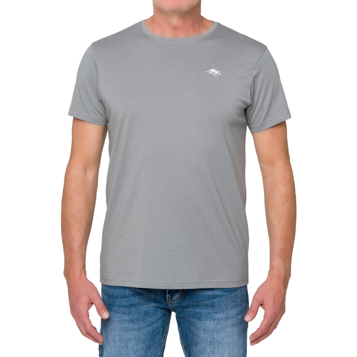 T-shirt in cotone 180 gr Hot Buttered Mistral grigio chiaro