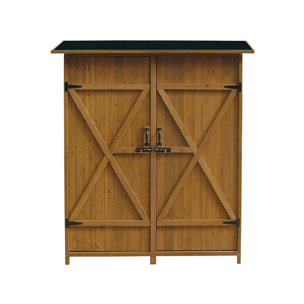 Armoire de jardin "Espacio"- 140 x 49 x 162 cm - Marron